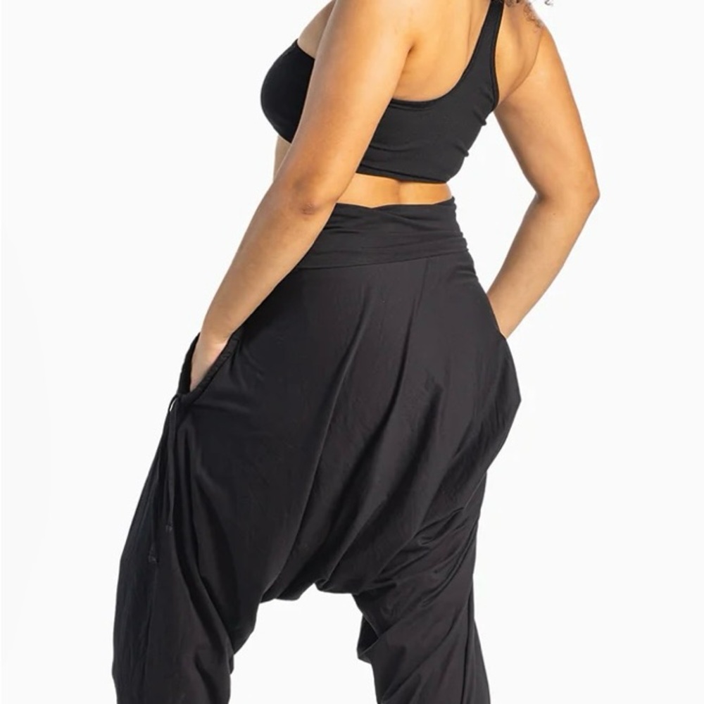 GRAY L 
Buddha pants San Francisco Women's Harem Pants